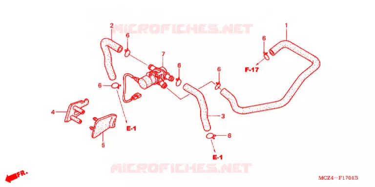 COMMANDE INJECTION D'AIR SOUPAPE Honda MOTO 900 HORNET 2006  CB900F6_A