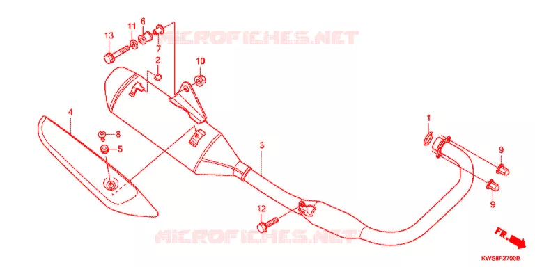 SILENCIEUX D'ECHAPPEMENT Honda MOTO 110 CB 2015  CBF110ME
