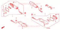 CLIGNOTANT (2) pour Honda CBF 125 M STUNNER Front brake drum de 2009
