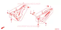 COUVERCLES LATERAUX (2) pour Honda CBF 125 M STUNNER Front brake drum de 2009