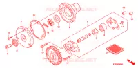 POMPE A HUILE pour Honda CBF 125 M STUNNER Front brake drum de 2009