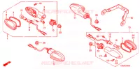 CLIGNOTANT (1) pour Honda CBF 125 MC STUNNER Front brake disk de 2009
