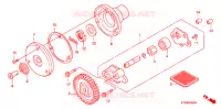 POMPE A HUILE pour Honda CBF 125 MC STUNNER Front brake disk de 2009