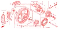 ROUE ARRIERE (2) pour Honda CBF 125 MC STUNNER Front brake disk de 2009