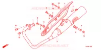 SILENCIEUX D'ECHAPPEMENT (1) pour Honda CBF 125 MC STUNNER Front brake disk de 2009
