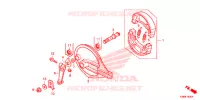 FLASQUE   MACHOIRES DE FREIN ARRIERE pour Honda CBF 160 UNICORN de 2015