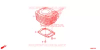 CYLINDRE pour Honda CBF 160 UNICORN de 2015