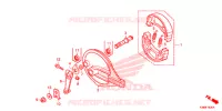 FLASQUE   MACHOIRES DE FREIN ARRIERE pour Honda CBF 160 UNICORN de 2015