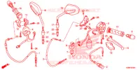LEVIER DE GUIDON   CABLE   COMMODO pour Honda CBF 160 UNICORN de 2015