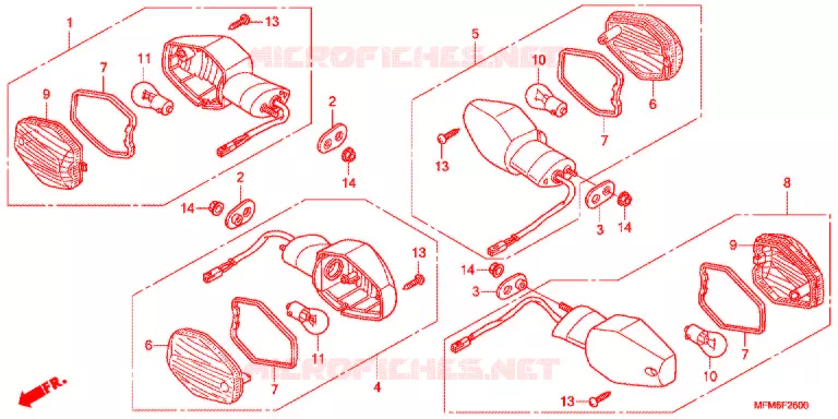 CLIGNOTANT Honda MOTO 400 CB 2014  CB400ADE