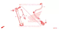 BEQUILLE LATERALE pour Honda CB 500 F de 2016