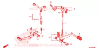 PEDALE pour Honda CB 500 F de 2016