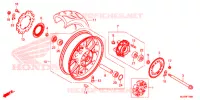 ROUE ARRIERE pour Honda CB 500 F de 2016