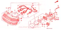 FEU ARRIERE pour Honda HURRICANE 1000 CBR de 1990