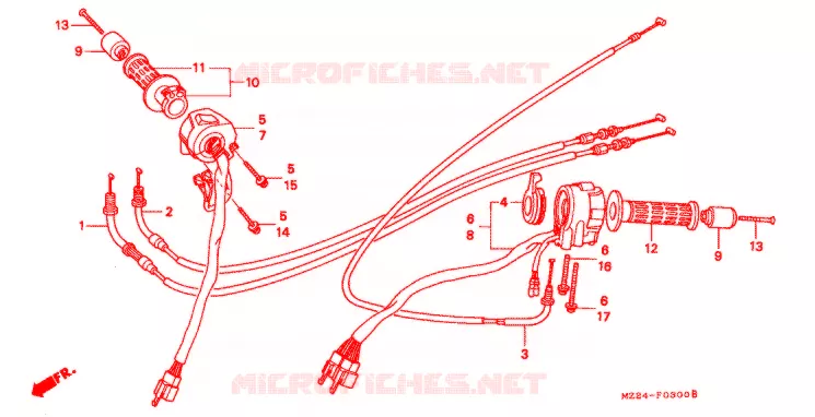 COMMODOS - POIGNEES Honda MOTO 1000 CBR 1993  CBR1000FP