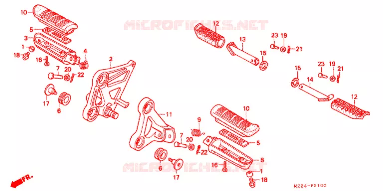REPOSE PIED Honda MOTO 1000 CBR 1993  CBR1000FP