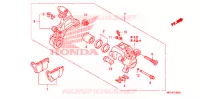 ETRIER DE FREIN ARRIERE pour Honda CBR 1000 RR ABS BLACK de 2009