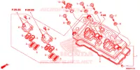COUVRE CULASSE pour Honda CBR 1000 RR CABS RED de 2015