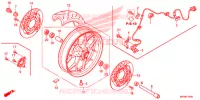 ROUE AVANT pour Honda CBR 1000 ABS BLACK de 2016