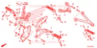 REPOSE PIED pour Honda CBR 1000 RR de 2013