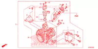 CORPS DE PAPILLON pour Honda CBR 300 ABS RED de 2015