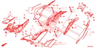 COUVERCLES LATERAUX   ARRIERES pour Honda CBR 300 ABS BLACK de 2016