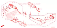 CLIGNOTANT pour Honda CBR 300 HRC TRICOLOR de 2015