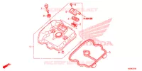 COUVRE CULASSE pour Honda CBR 300 HRC TRICOLOR de 2015