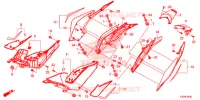 COUVERCLES LATERAUX   ARRIERES pour Honda CBR 300 R de 2015