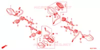 CLIGNOTANT pour Honda CBR 400 R ABS de 2014