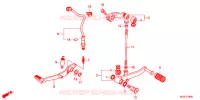 PEDALE pour Honda CBR 400 R ABS de 2014