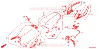 SELLE   POIGNEE ARRIERE pour Honda CBR 400 R ABS de 2014