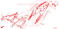 COUVERCLES LATERAUX   ARRIERES pour Honda CBR 400 R ABS de 2013