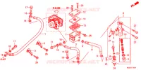 MAITRE CYLINDRE DE FREIN ARRIERE (ABS) pour Honda CBR 400 R ABS de 2013