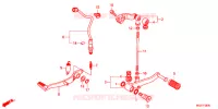 PEDALE pour Honda CBR 400 R ABS de 2013