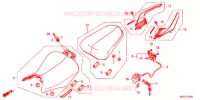 SELLE   POIGNEE ARRIERE pour Honda CBR 400 R ABS de 2013