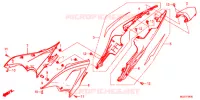 COUVERCLES LATERAUX   ARRIERES pour Honda CBR 400 X de 2013