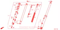 FOURCHE pour Honda CBR 400 X de 2013