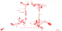 PEDALE pour Honda CBR 400 X de 2013