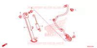 BEQUILLE pour Honda CBR 500 R ABS WHITE de 2013
