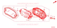 COMPTEUR pour Honda CBR 500 R ABS RED de 2013