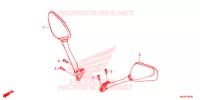 RETROVISEUR pour Honda CBR 500 R ABS RED de 2013
