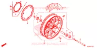 ROUE AVANT pour Honda CBR 500 R ABS RED de 2013