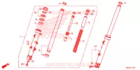 FOURCHE pour Honda CBR 500 R ABS de 2015