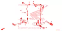 PEDALE pour Honda CBR 500 R ABS de 2015