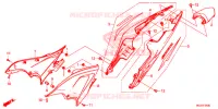 COUVERCLES LATERAUX   ARRIERES pour Honda CBR 500 R de 2013