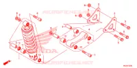 AMORTISSEUR ARRIERE pour Honda CBR 500 R de 2015