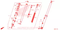 FOURCHE pour Honda CBR 500 R de 2015