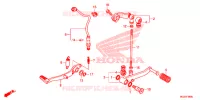 PEDALE pour Honda CBR 500 R de 2015