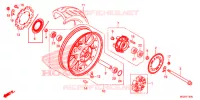 ROUE ARRIERE pour Honda CBR 500 R de 2015